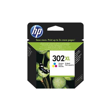 HP 302XL - à rendement élevé - couleurs (cyan, magenta, jaune) - originale - cartouche d'encre