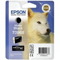 Epson T0968 Loup - noire mat - originale - cartouche d'encre