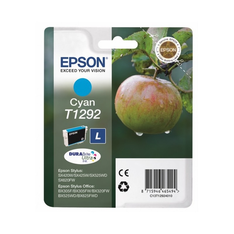 Epson T1292 Pomme - cyan - originale - cartouche d'encre