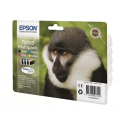 Epson T0895 Singe - Pack de 4 - noire, cyan, magenta, jaune - originale - cartouche d'encre