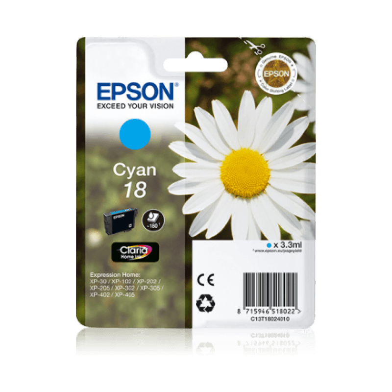 Epson T1802 Paquerette - cyan - originale - cartouche d'encre