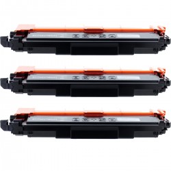 Toner équivalent à Brother TN247BK Pack de 3 Noir