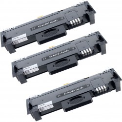 Toner équivalent à Samsung MLT-D116S Pack de 3 Noir