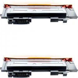 Toner équivalent à HP 117A Pack de 2 Noir - Avec puce