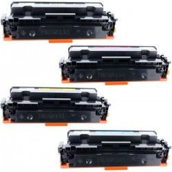 Toner équivalent à Canon 055H Pack de 4 4 Couleurs - Avec puce