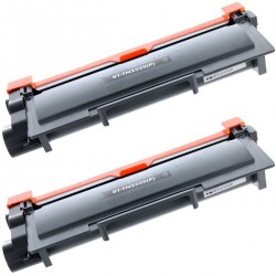 Toner équivalent à Brother TN2310 Pack de 2 Noir