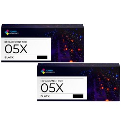 Toner équivalent à HP 05X Pack de 2 Noir