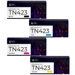 Toner équivalent à Brother Multipack TN423 Pack de 4 Noir, Jaune, Cyan, Magenta