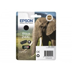 Epson T24XL Elephant - à rendement élevé - noire - originale - cartouche d'encre