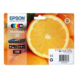 Epson T33 Orange - Pack de 5 - noire, cyan, magenta, jaune - original - cartouche d'encre