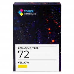 Cartouche encre compatible HP 72 Jaune