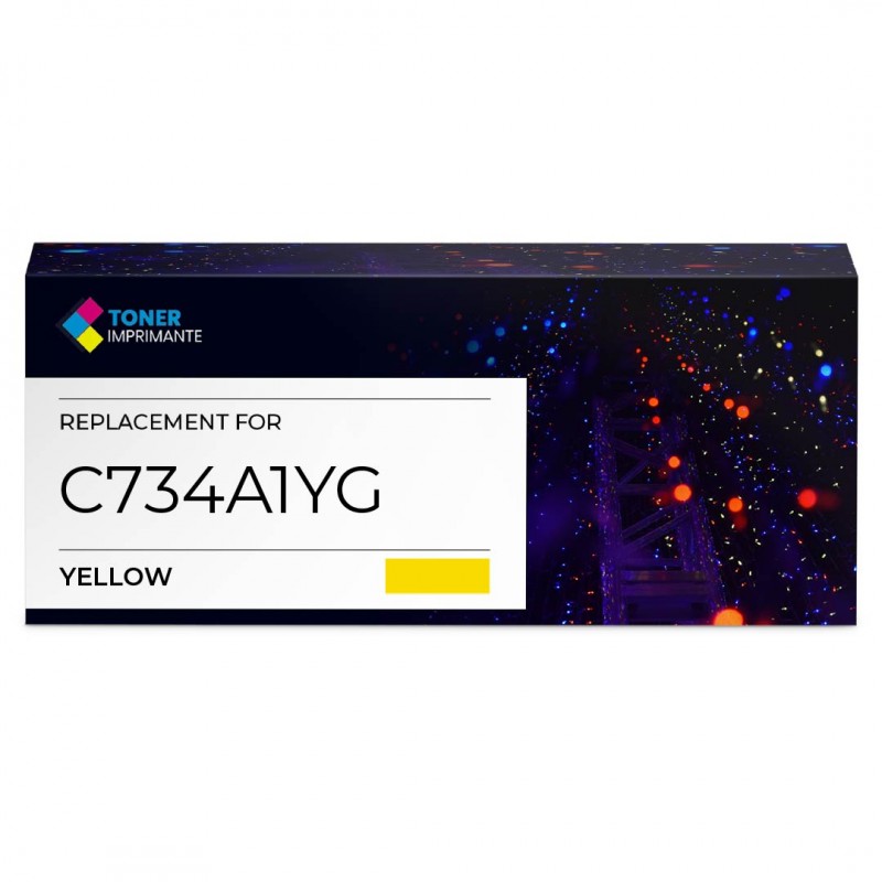 Toner laser compatible Lexmark C734A1YG