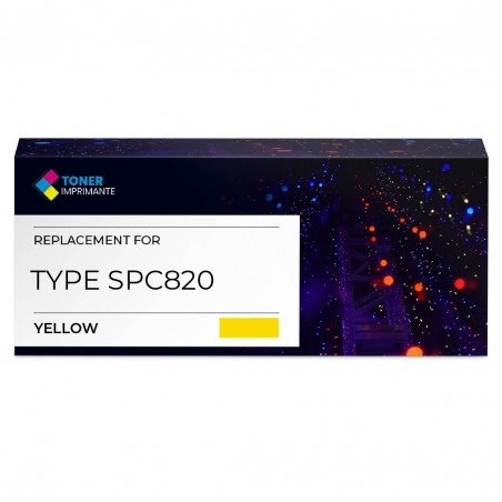 TYPE SPC820 toner compatible Jaune