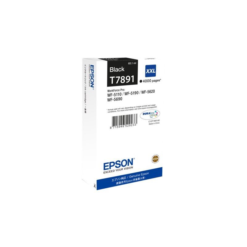 Epson T7891 - à rendement élevé - noire - originale - cartouche d'encre