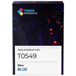 Cartouche d'encre équivalent à Epson Blue T0549 Capacité standard Bleu