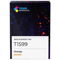 Cartouche d'encre équivalent à Epson Orange T1599 Capacité standard Orange