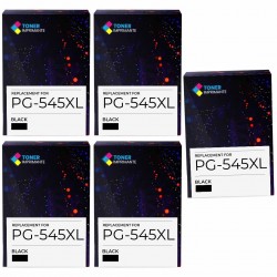 Pack de 5 Canon PG-545XL cartouches d'encre compatibles