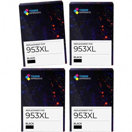 Pack de 4 HP 953XL cartouches d'encre compatibles