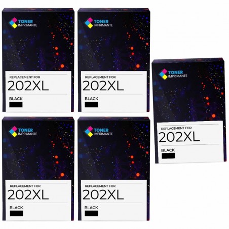 Pack de 5 encres C13T02G14010 202XL compatibles Epson