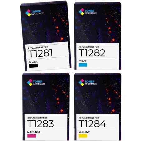 Cartouche d'encre équivalent à Epson T1285 Multipack Pack de 4 Noir, Jaune, Cyan, Magenta