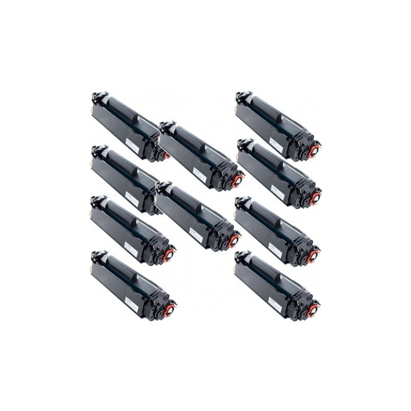 Toner équivalent à HP 79A Pack de 10 Noir