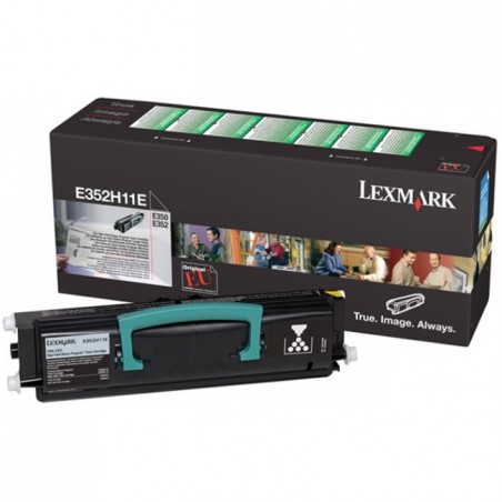 Lexmark E352H11E - à rendement élevé - noire - original - toner