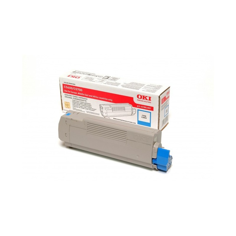 OKI 43381907 - cyan - original - toner