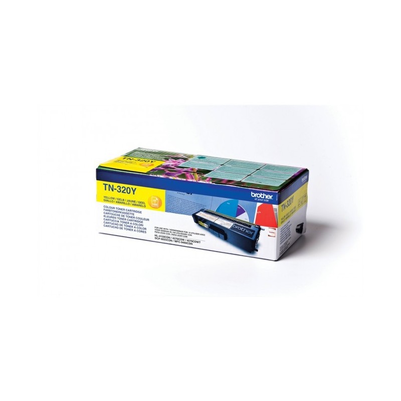 Brother TN320Y - jaune - original - toner