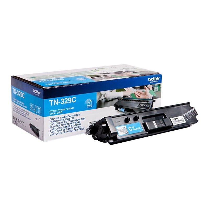 Brother TN329C - cyan - original - toner